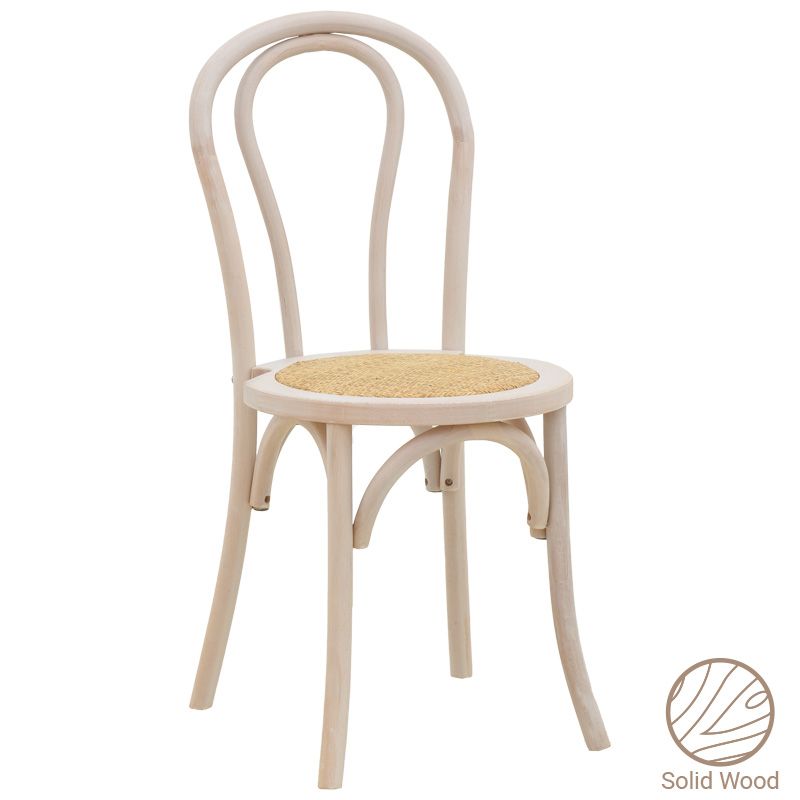 Καρέκλα στοιβαζόμενη Βιέννης Azhel pakoworld white wash ξύλο οξιάς-έδρα φυσικό rattan 41x50x89εκ Καρέκλα στοιβαζόμενη Βιέννης Azhel white wash ξύλο οξιάς-έδρα φυσικό rattan 41x50x89εκ - Image 1