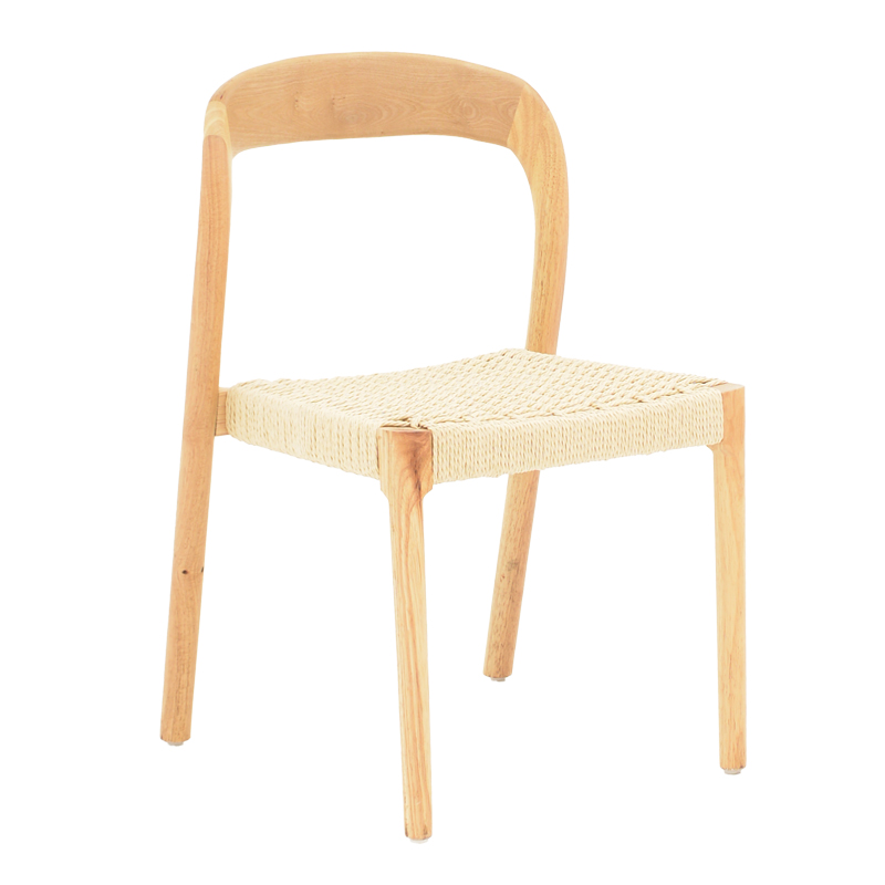 Καρέκλα Tavrine pakoworld σχοινί-rubberwood σε φυσική απόχρωση 47x59x78εκ Καρέκλα Tavrine σχοινί-rubberwood σε φυσική απόχρωση 47x59x78εκ - Image 1