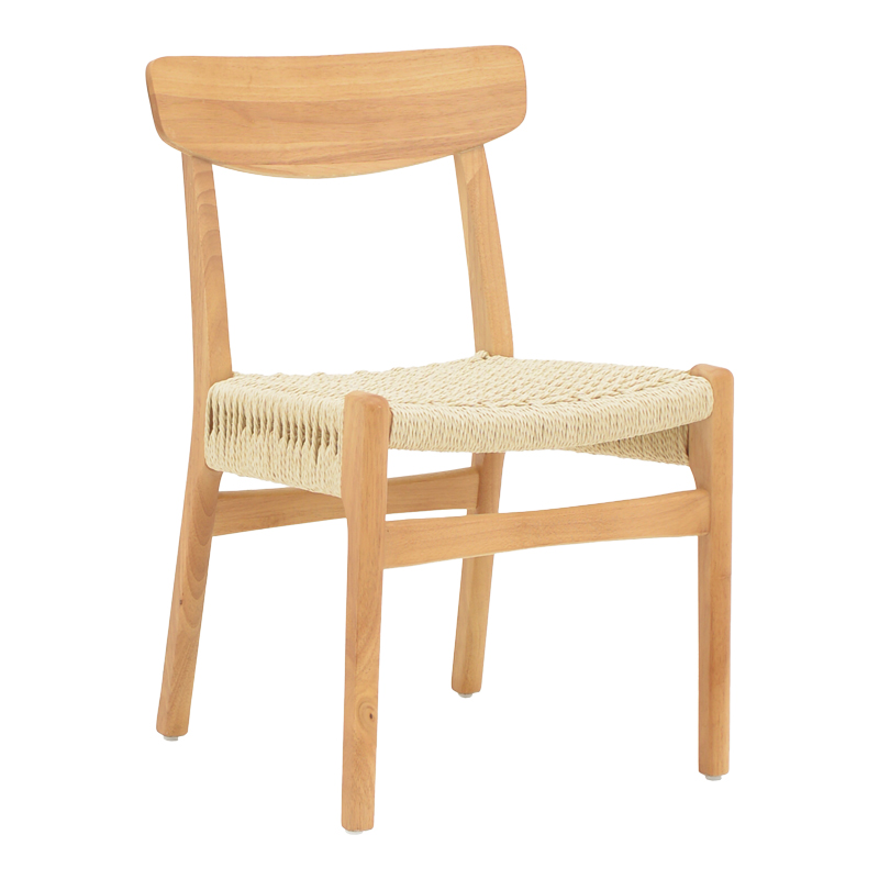 Καρέκλα Eaprine pakoworld φυσικό σχοινί-rubberwood 49x53x77εκ Καρέκλα Eaprine φυσικό σχοινί-rubberwood 49x53x77εκ - Image 1