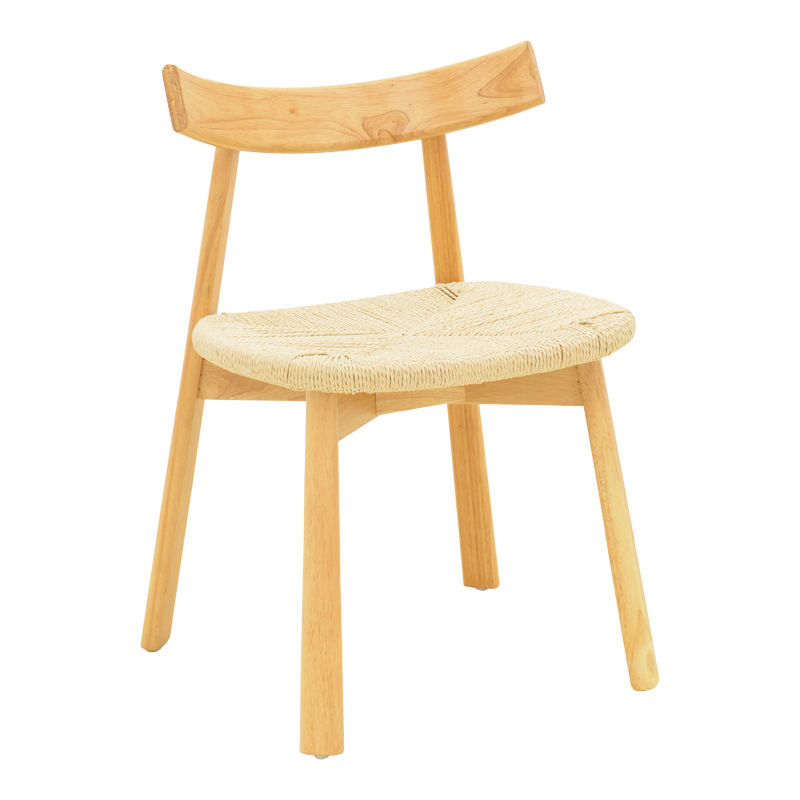 Καρέκλα Clareta pakoworld rubberwood-σχοινί σε φυσική απόχρωση 53x55x79εκ Καρέκλα Clareta rubberwood-σχοινί σε φυσική απόχρωση 53x55x79εκ - Image 1