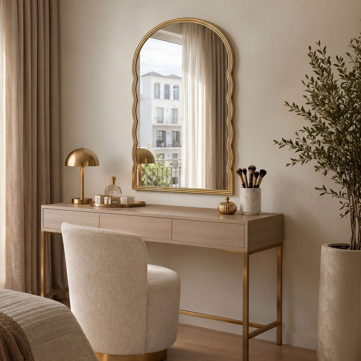 Καθρέπτης Megike Inart μέταλλο σε χρυσή απόχρωση 60x2x90εκ Καθρέπτης Megike Inart μέταλλο σε χρυσή απόχρωση 60x2x90εκ - Image 1