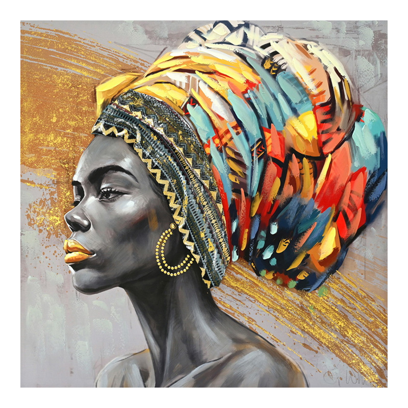 Πίνακας σε καμβά Africana I 3D Inart 100x3x100εκ Πίνακας σε καμβά Africana I 3D Inart 100x3x100εκ - Image 1