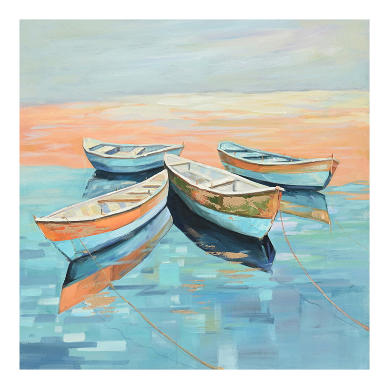 Πίνακας σε καμβά Boatty Inart 100x3x100εκ Πίνακας σε καμβά Boatty Inart 100x3x100εκ - Image 1