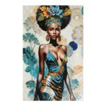 Πίνακας σε καμβά Georgina 3D Inart 80x3x120εκ