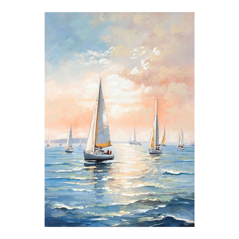 Πίνακας σε καμβά Sailsy I Inart 70x3x100εκ Πίνακας σε καμβά Sailsy I Inart 70x3x100εκ - Image 1