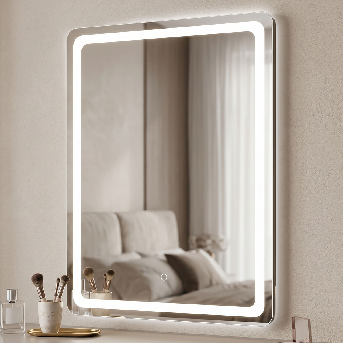 Καθρέπτης Derbo pakoworld led 60x2.5x80εκ Καθρέπτης Derbo led 60x2.5x80εκ - Image 1