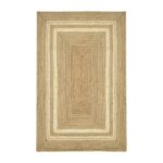 Χαλί Mazir Inart μπεζ-εκρού γιούτα 120x180x1εκ
