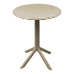 Τραπέζι Merkon διάτρητο cappuccino PP Φ60x75εκ