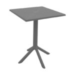 Τραπέζι Groovy pp διατρητο ανθρακί 60x60x76εκ