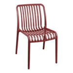 Καρέκλα Zoi στοιβαζόμενη μπορντό PP 49x58x80εκ