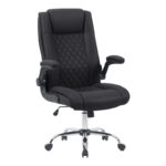 Καρέκλα γραφείου διευθυντη Kesla PES μαύρo 65x65x113-121εκ