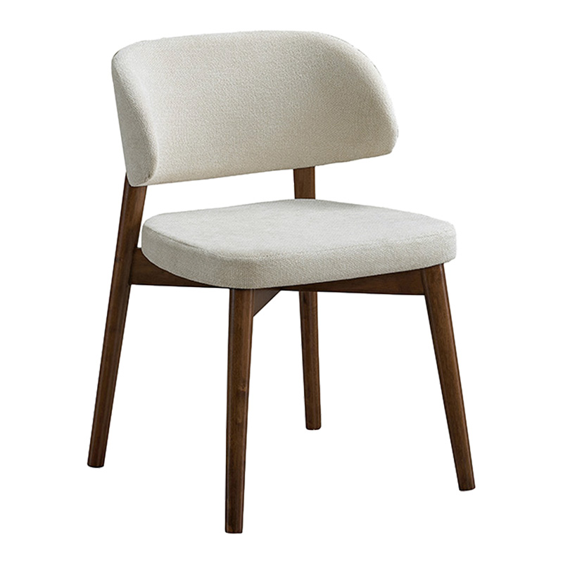 Καρέκλα Siena pakoworld rubberwood σε καρυδί-εκρού απόχρωση 48x50x81εκ Καρέκλα Siena rubberwood σε καρυδί-εκρού απόχρωση 48x50x81εκ - Image 1