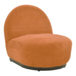 Πολυθρόνα Zenny υφασμα terracotta 64x85x68εκ