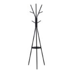 Καλόγερος Denner μέταλλο σε μαύρη απόχρωση 48.5x48.5x180εκ