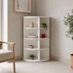 Γωνιακή ραφιέρα Benzal λευκό MDF 80x30x120εκ