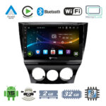 VenCore 3236-10007-0452B - Οθόνη Multimedia Android 15 9" 9109A MTK6762 Octa-Core 2GB/32GB IPS με Πρόσοψη, CarPlay, Android Auto και Υποστήριξη Κάμερας Οπισθοπορείας AHD για Mazda RX8 2008-2012 – Μαύρη