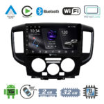 VenCore 3236-10005-0391B - Οθόνη Multimedia Android 15 9" PX5S Octa-Core 2GB/32GB IPS με Πρόσοψη, CarPlay, Android Auto και Υποστήριξη Κάμερας 360° για Nissan NV200 2009-2019 – Μαύρη