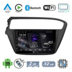 VenCore 3236-10005-0509B - Οθόνη Multimedia Android 15 9" PX5S Octa-Core 2GB/32GB IPS με Πρόσοψη, CarPlay, Android Auto και Υποστήριξη Κάμερας 360° για Hyundai i20 2018-2020 – Μαύρη